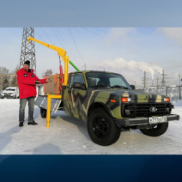 Резидент «Жигулёвской долины» оснастил Lada Niva Legend подъемным краном-манипулятором
